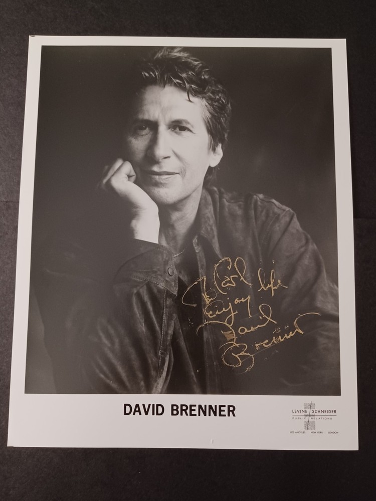 David Brenner (d. 2014) Signed 8x10 Photo - Stand-Up Comedian, Tonight Show