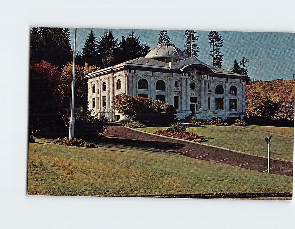 Postcard Pacific County Courthouse, South Bend, Washington