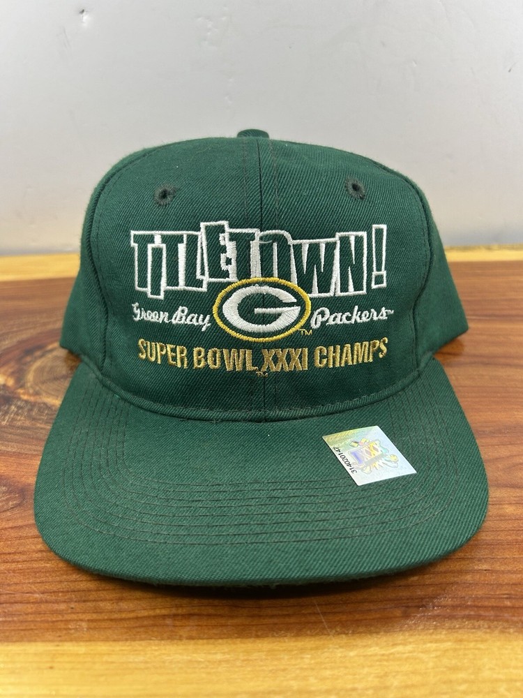 Vintage Green Bay Packers Super Bowl XXXI Champions Titletown Snapback Cap NFL
