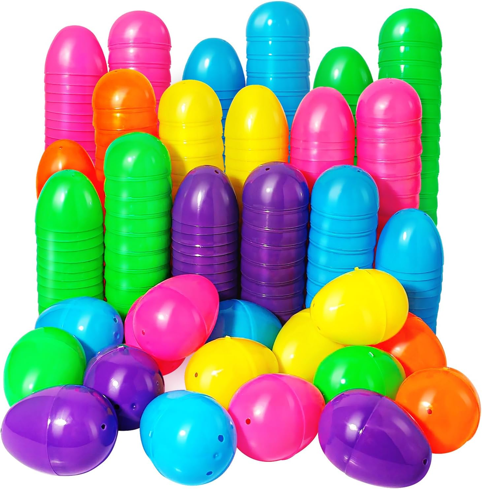 600 Pcs Plastic Easter Eggs,2.35