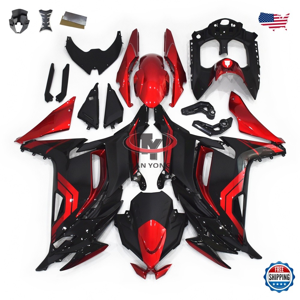 Fairing Kit For Kawasaki Ninja 650 2020-2025 EX650 Injection Body Red Black