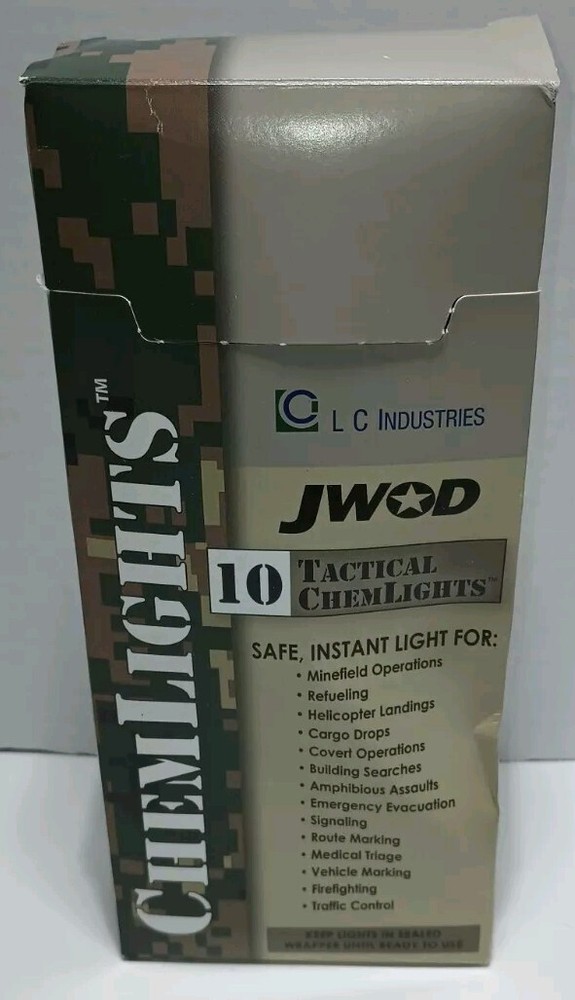 (10) ChemLight Super High Intensity Tactical Lights, Red Expired 12/14