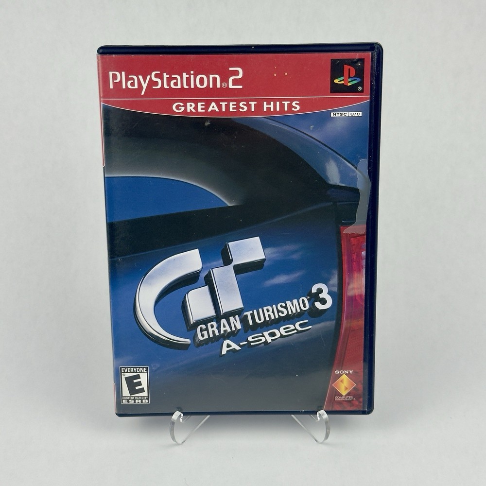 Gran Turismo 3 A-spec Greatest Hits (PS2 Sony PlayStation 2, 2002) CIB w/ Manual