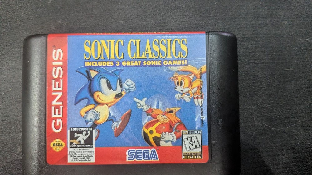 Sonic Classics (Sega Genesis, 1997) - CARTRIDGE ONLY