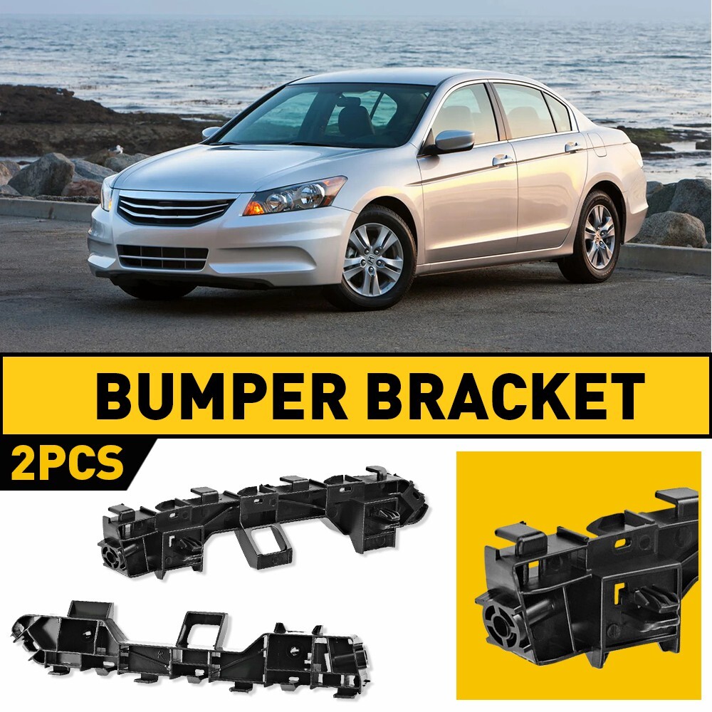 2013-2017 Honda Accord Front Bumper Bracket Set – 2PC Plastic Replacement Parts