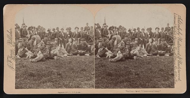 Photo:Coxey's Army in camp, the march to Washington, D.C., etc.