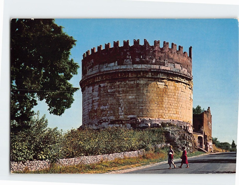 Postcard Tomb of Caecilia Metella Rome Italy