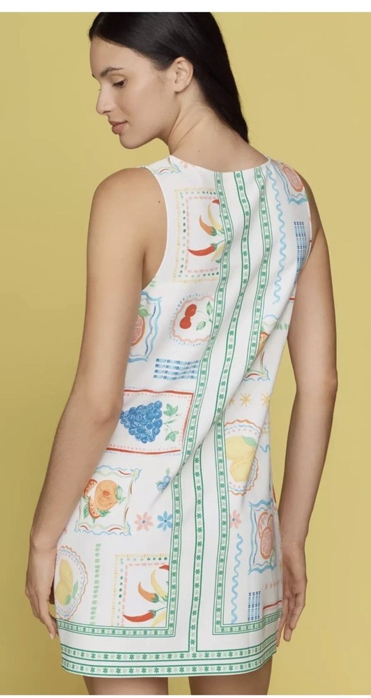 Anthropologie Maeve Sleeveless fruit Mini Shift Dress SIZE XXS  NWT
