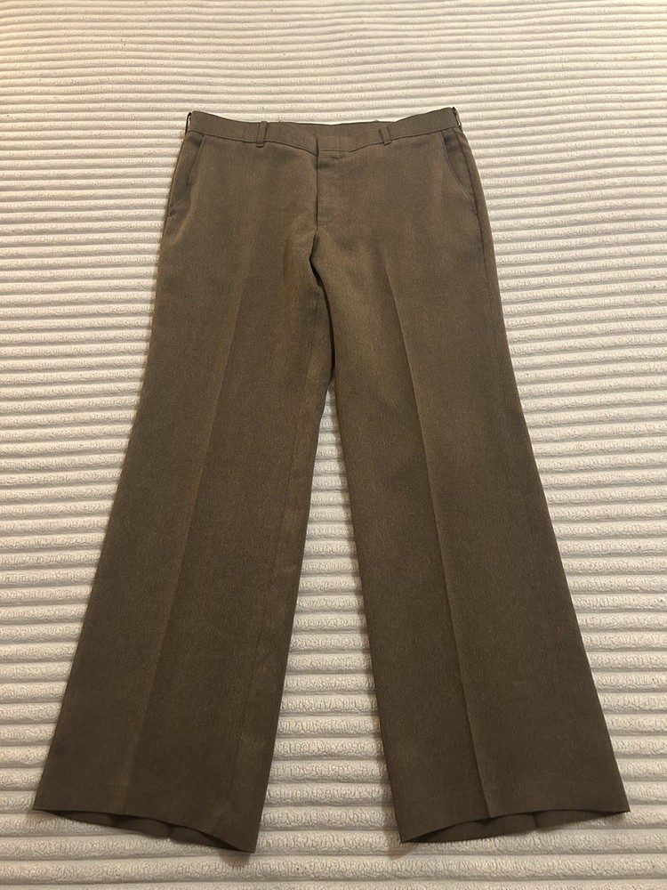 Vintage Levi’s Sta-prest Action Slacks Brown Mens 34x30 70s Made In USA