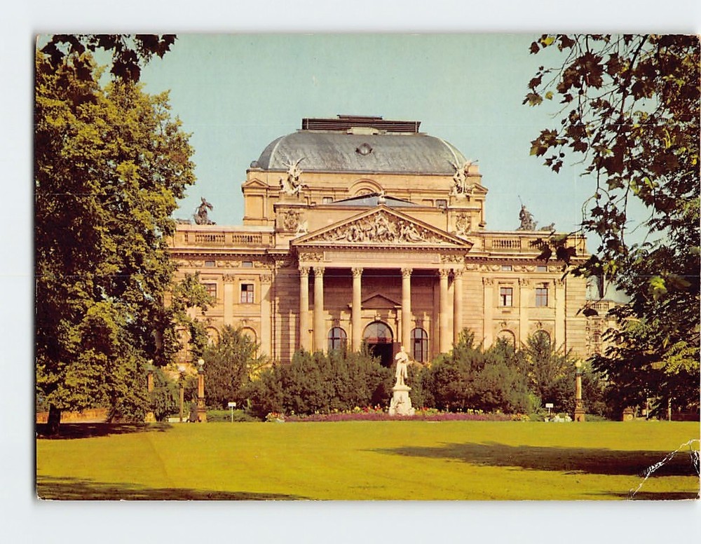 Postcard Hessisches Staatstheater Wiesbaden Germany