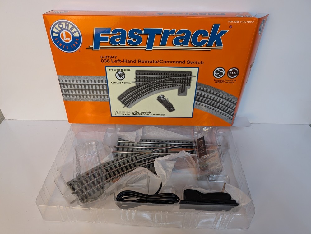 Lionel 6-81947 O-36 Left-Hand Remote/Command Switch