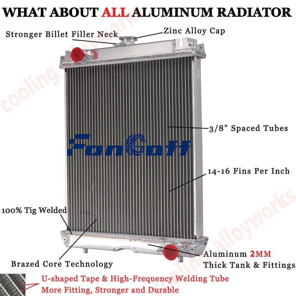 Aluminum Radiator Fit Kubota U45-3 KX121-3S KX121-3 KX121-3ST KX161-3 RD41142300