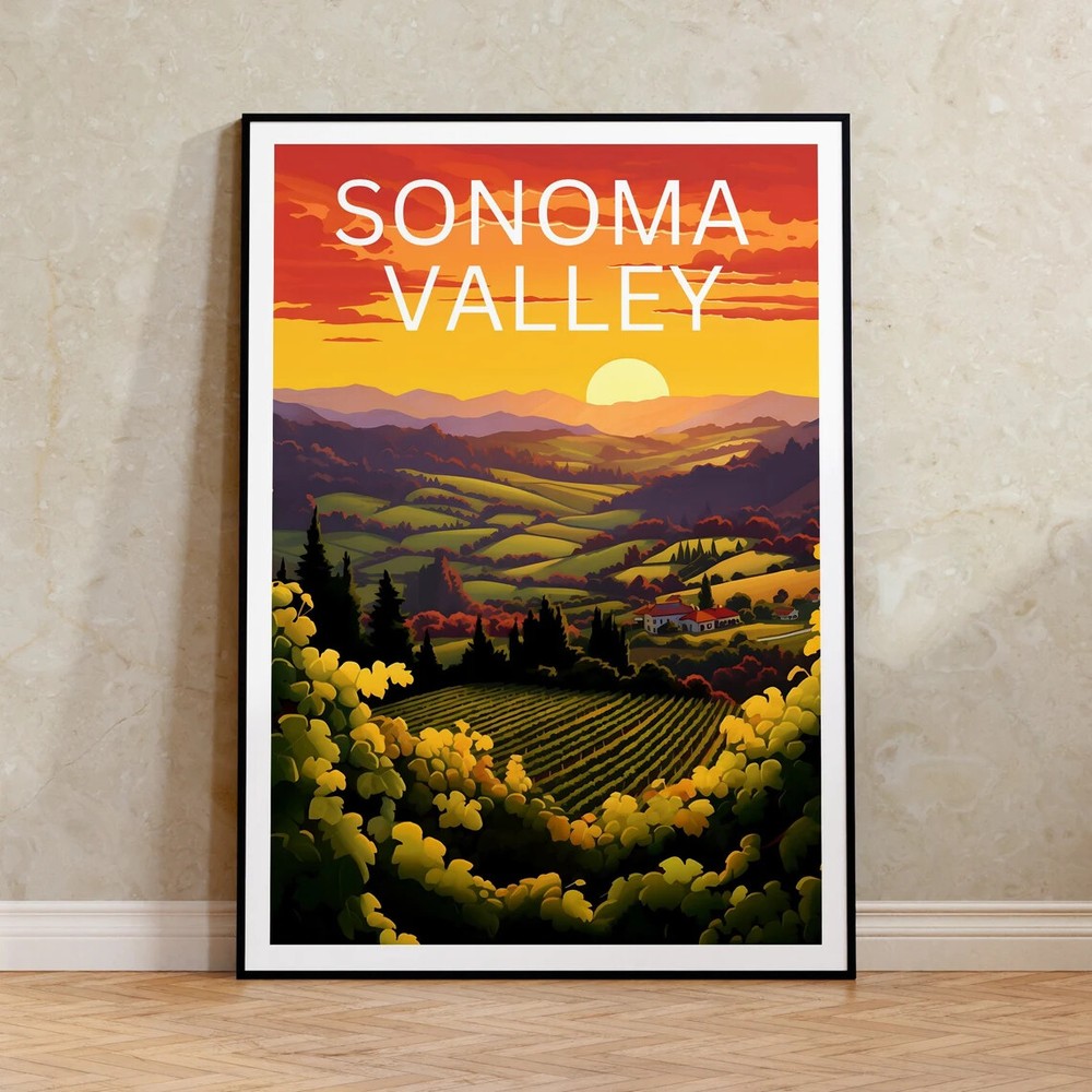 Sonoma California Nature Poster Premium Quality Choose your Size