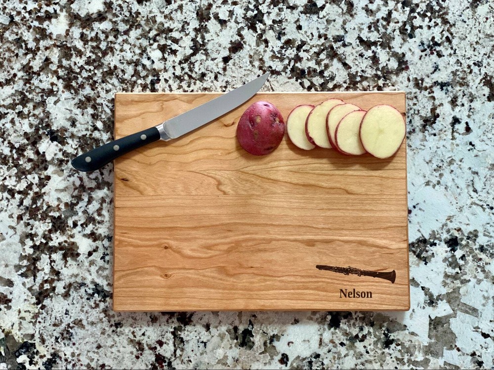 Clarinet Cutting Board |  Music Instrument Charcuterie Board | Custom Serving