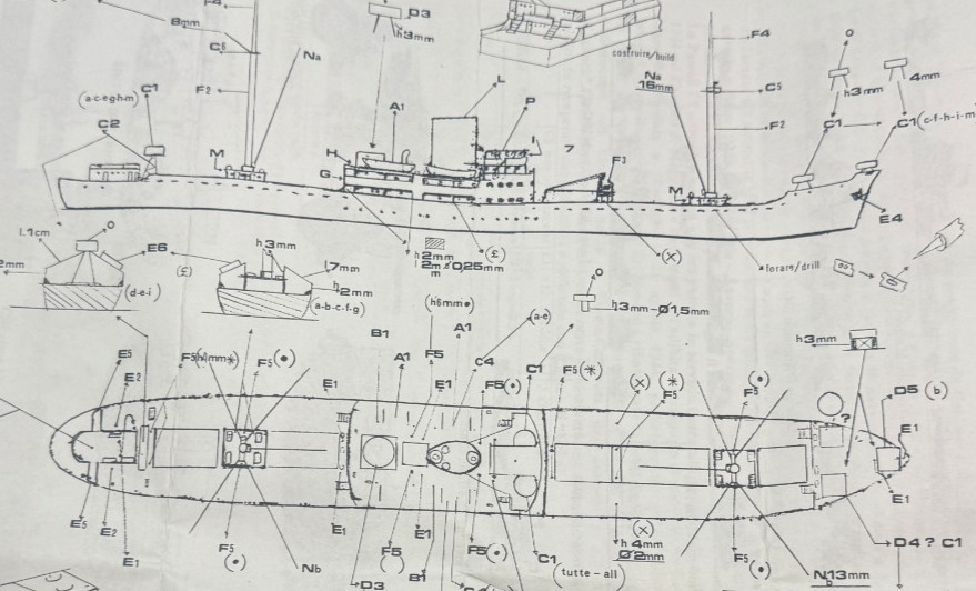 Regia Marina 1/700 Italian Liberty Ship Resin Model
