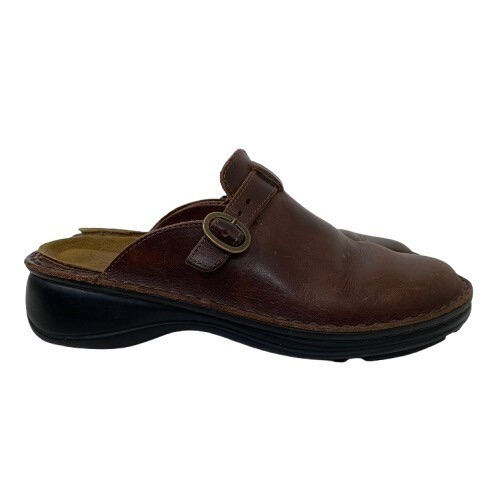 Naot Aster Brown Leather Clogs Size 8