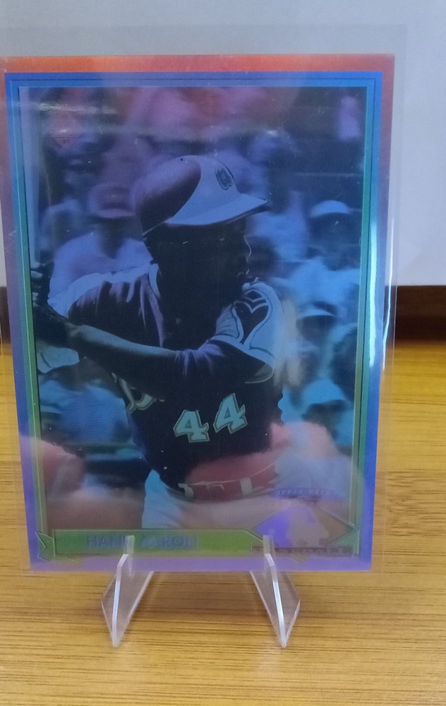 1991 Upper Deck - Heroes of Baseball Hologram HOF  Hank Aaron #HH1. ATL. Braves