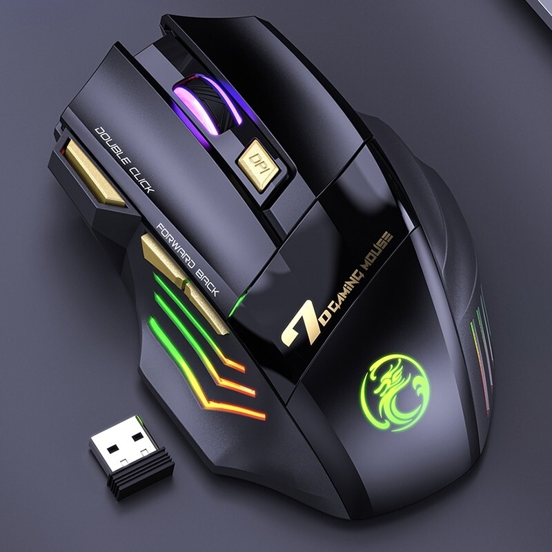 Wireless RGB Gaming Mouse iMICE GW-X7 by Raton with 7 Buttons