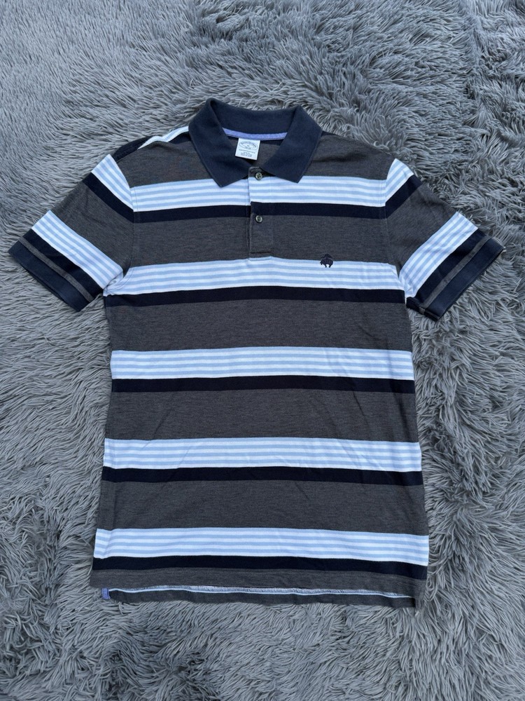 Brooks Brothers 1818 Performance Striped Polo Medium Slim Fit