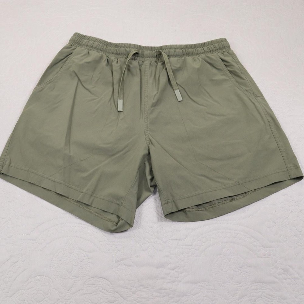 Bearbottom Shorts Mens Large Green Lined 5.5 Inseam Running Training Gym Tech