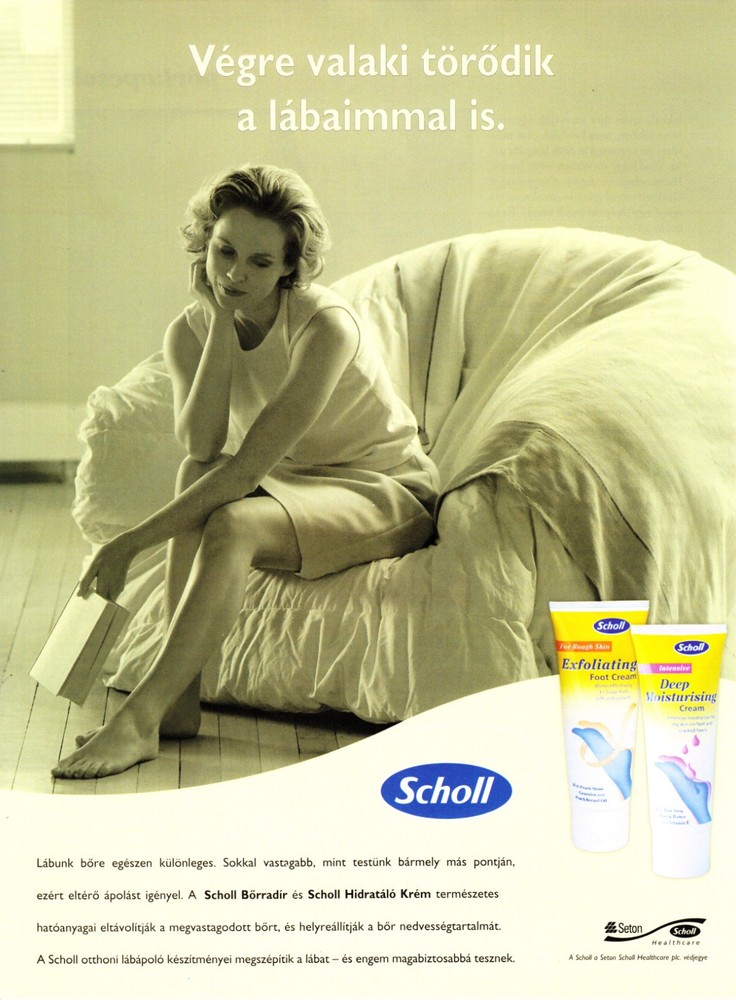 DR SCHOLL Magazine Print Ad Advert #30 RARE 1999 PRETTY BLONDE ~ FOREIGN AD