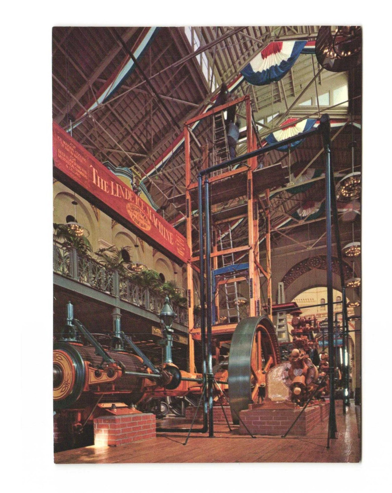 Arts and industries building -platform of the Otis Safety Elevator VTG postcard