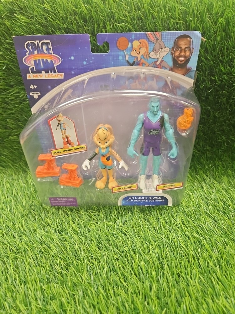 Space Jam A New Legacy 2-Pack On Court Rivals Lola Bunny and Wet Fire Action Figures
