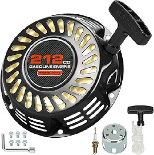 Pull Start Recoil Starter Assembly for 212cc 196cc 5.5HP 6.5HP OH Color: Black