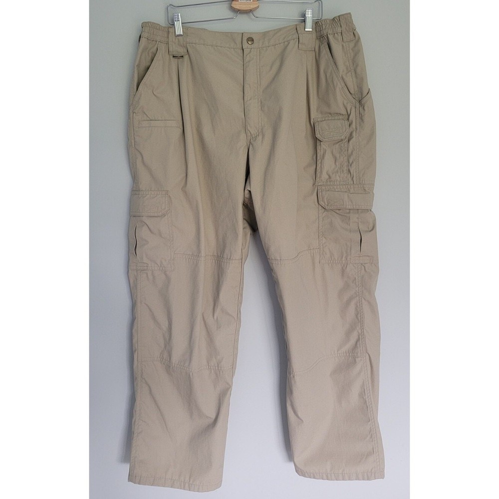 5.11 Tactical Cargo Pants Mens 42x30 Ripstop Cotton Utility Khaki Beige