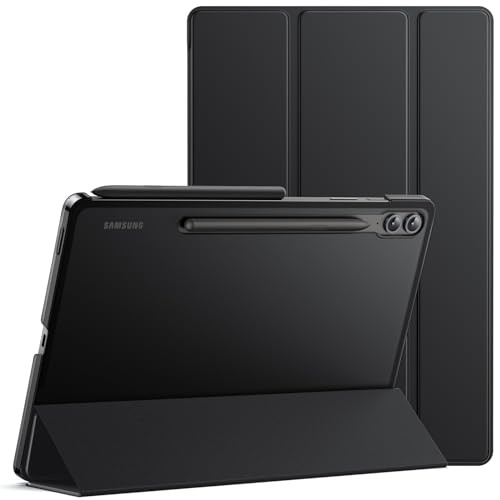 Case for Samsung Galaxy Tab S9 FE+ 12.4-Inch Slim Translucent Cover with Kicksta