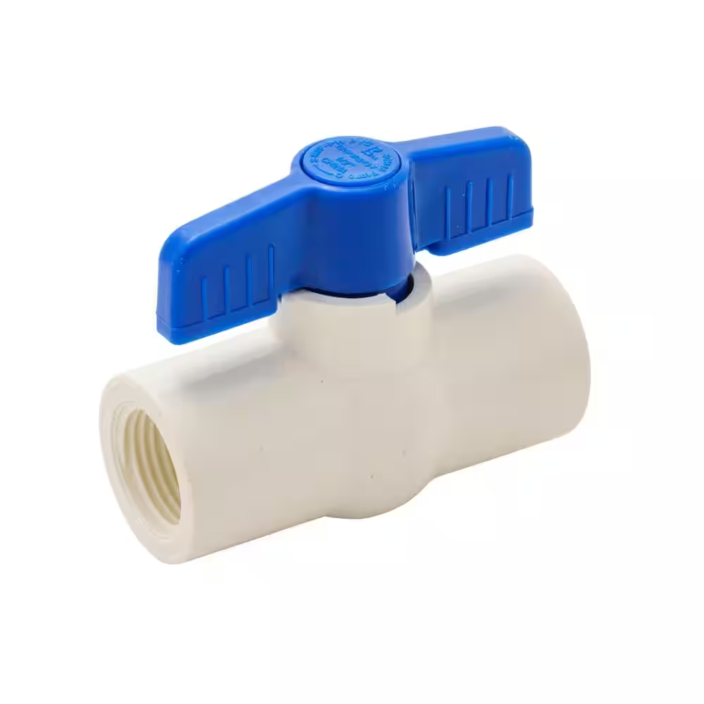 1/2 In. X 1/2 In. IPS X IPS PVC Schedule 80 Ball Valve Quarter-Turn Operation