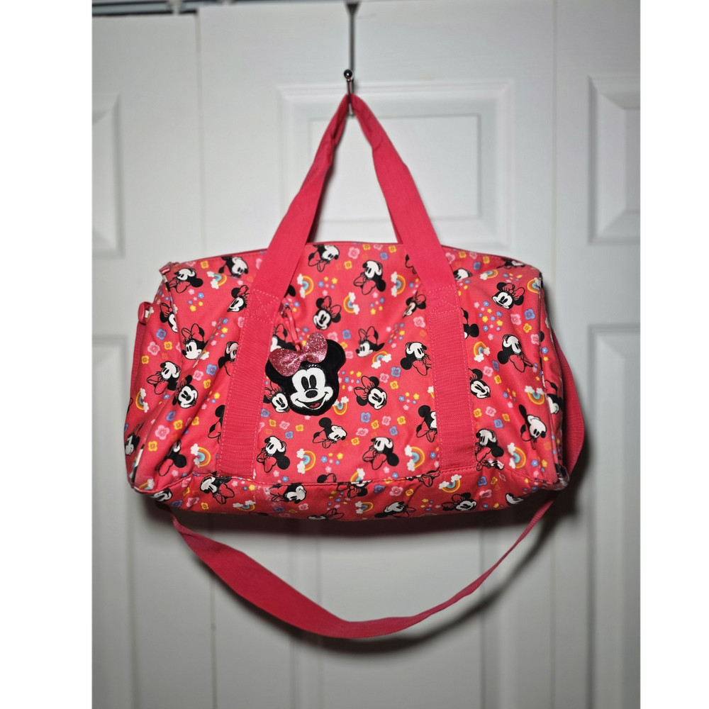 Disney Minnie Mouse Pink Multicolor Duffle Bag One Size Character Collectible