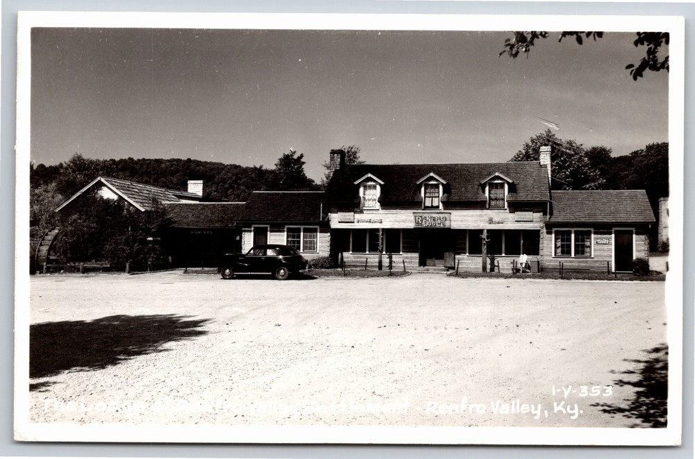 RRPC~Front of Renfro Lodge In Renfro Valley Kentucky~Real Photo Postcard
