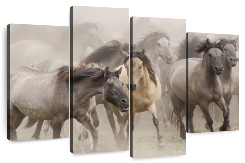 Wild Horse Stampede Wall Art