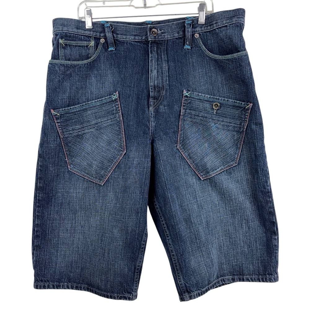 VTG Sean John Jean Shorts Men 38 Denim Jorts Baggy Skate Street Wear Y2K Hip Hop