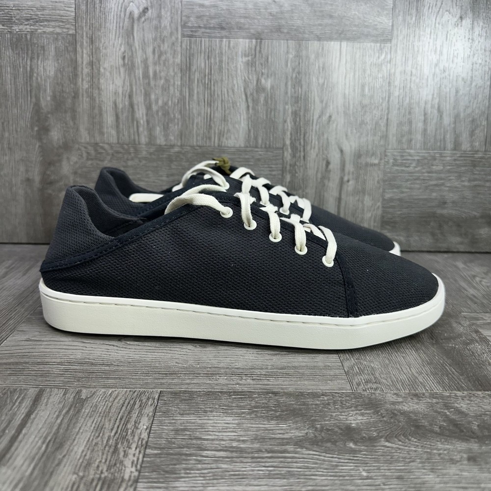 Olukai Pehuea Li Women's size 7.5 Black Canvas Casual Shoes