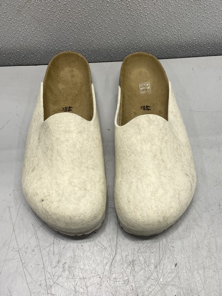 Birkenstock Men's US 13 Amsterdam Wool Felt Clogs in Eggshell 1030227