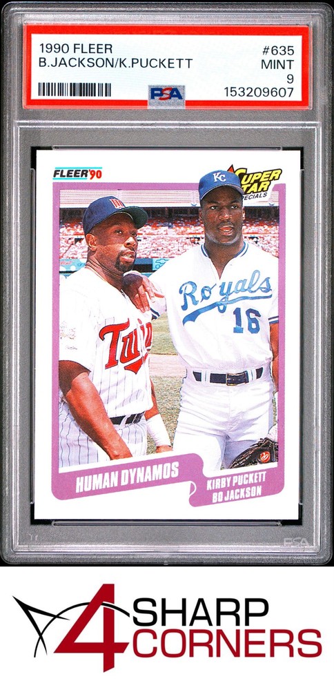 1990 Fleer #635 Kirby Puckett-Bo Jackson Psa 94SC offers the industry’s lowest rates. Consign today!
