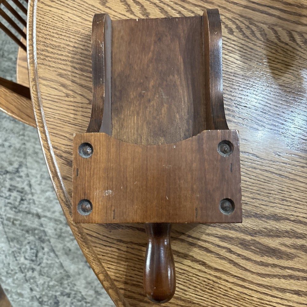 Vintage Wood Wall Candle Holder Sconce Scoop Shaped Rustic Primitive Farmhouse