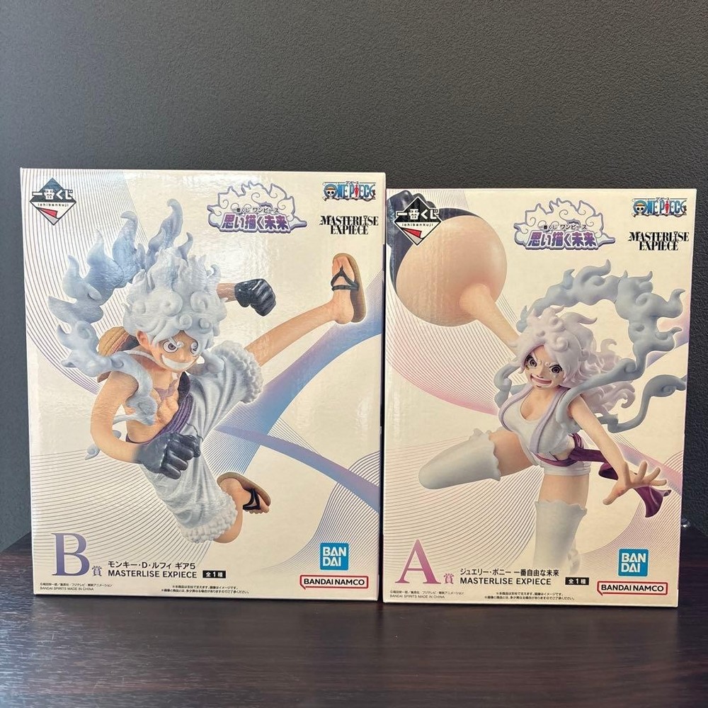 Ichiban Kuji ONE PIECE A & B Prize Bonney Luffy Gear 5 Figure Set Bandai