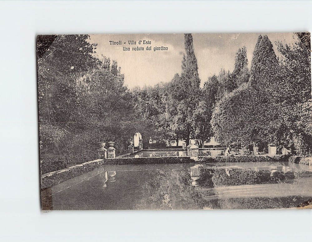 Postcard  Villa d'Este in Tivoli Italy