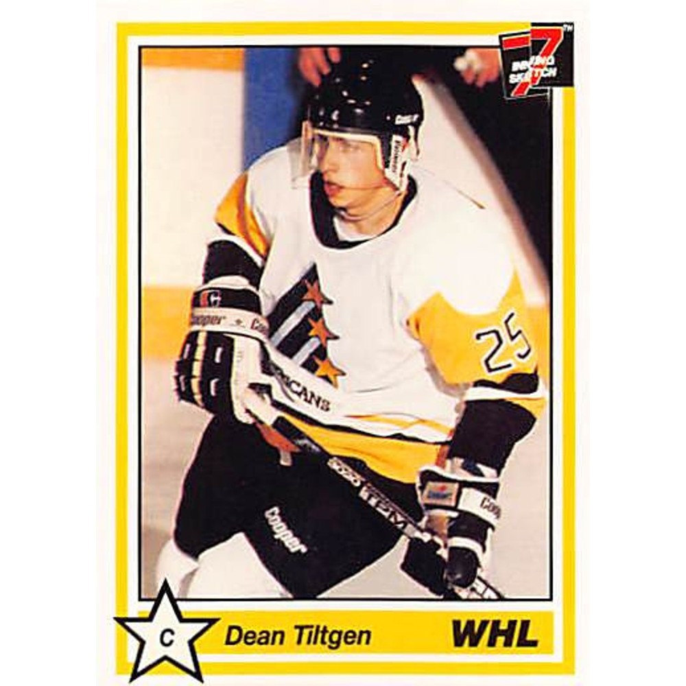 1990-91 7th Inning Sketch WHL #104 Dean Tiltgen