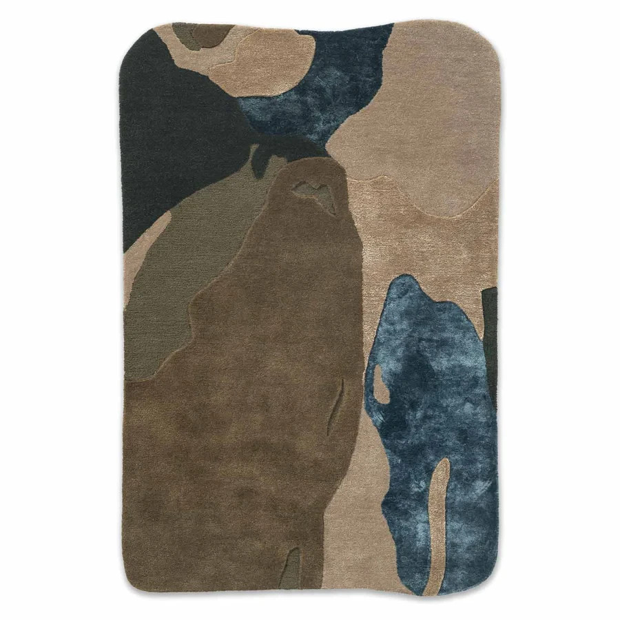 New Hand Tufted Woollen And Viscose Rug Handmade Color Multicolor Carpet Rug