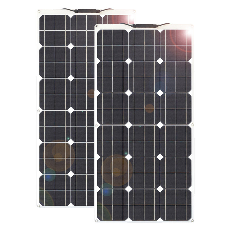 200W 18V Flexible Mono Solar Panel for RV Marine Van Cabin Off-Grid Charging