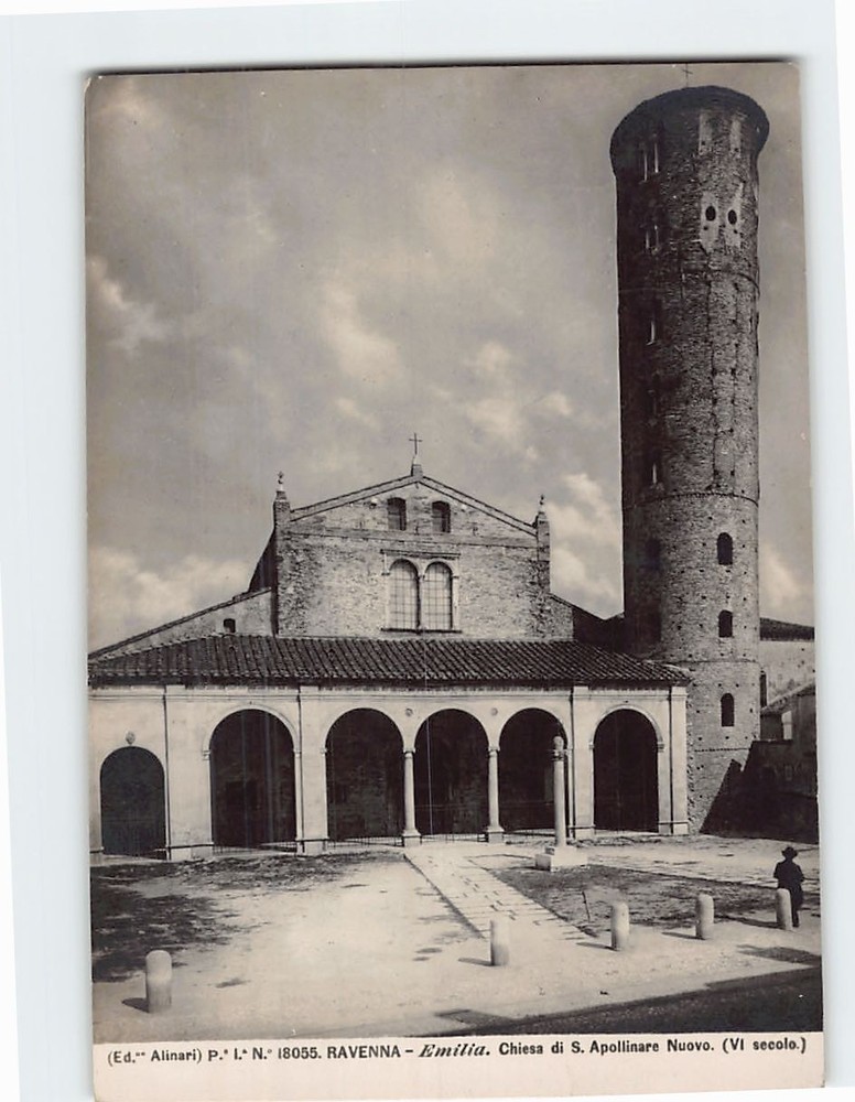 Postcard Basilica di Sant'Apollinare Nuovo in Ravenna Italy