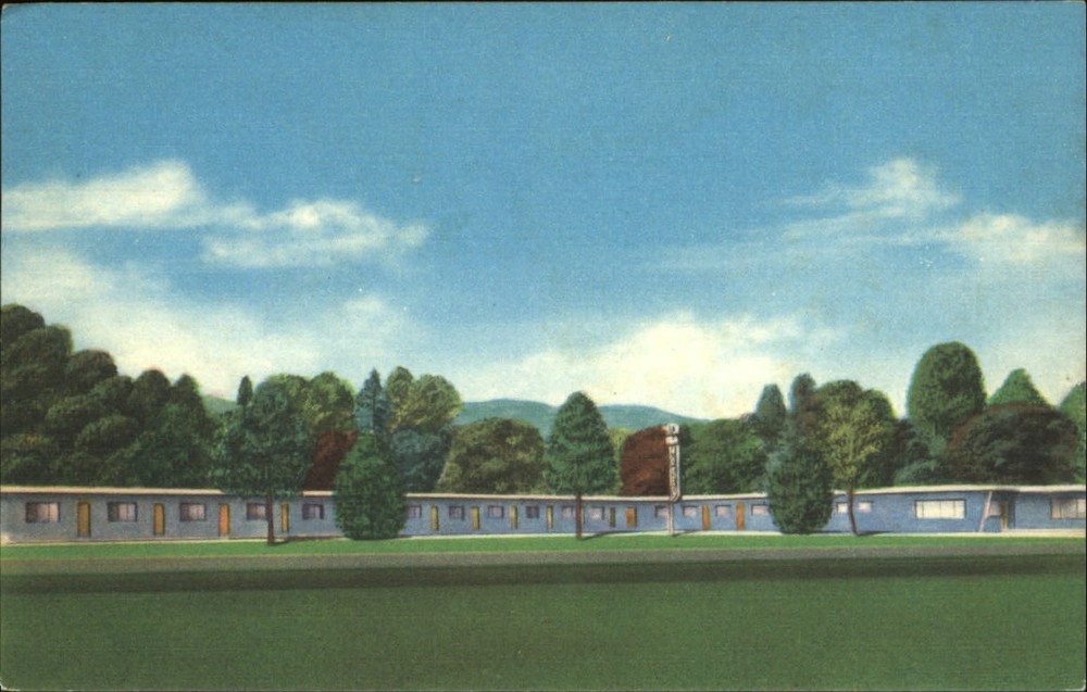 St Helena CA El Bonita Motel Hwy 28 S artist rendering unused vintage postcard