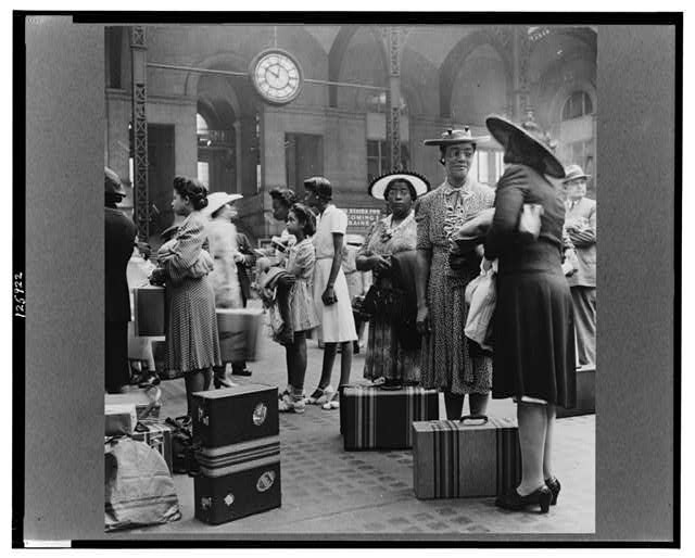 New York New York Pennsylvania Railroad Station 1942 Waiting for Trains