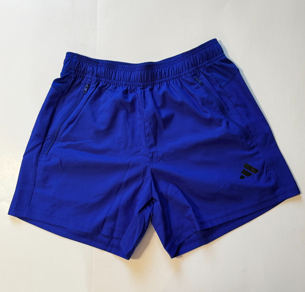 adidas training shorts, bright blue, size M, 5