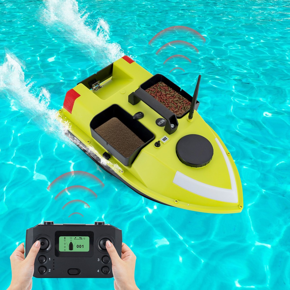 GPS Fishing Bait Boat 500m Remote Control Bait Boat Fish Finder with Night Light