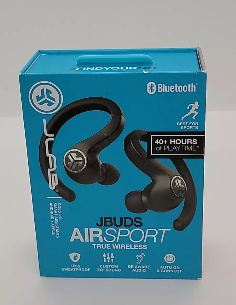Bluetooth JLab Audio - JBuds Air Sport True Wireless In-Ear Headphones - Black